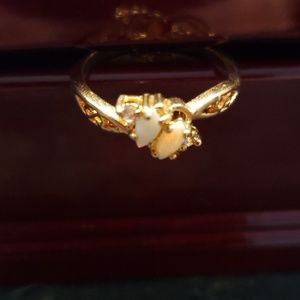 Gold Pearl Ring